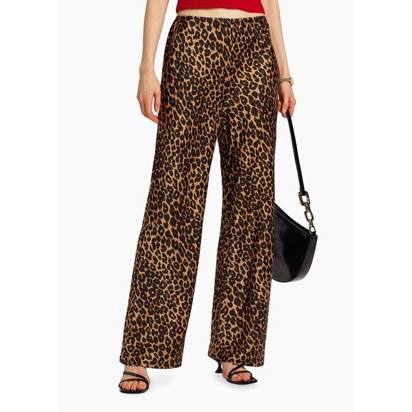 Reformation Gale Satin Mid-Rise Bias Pants MSRP $198 - Picture 3 of 5